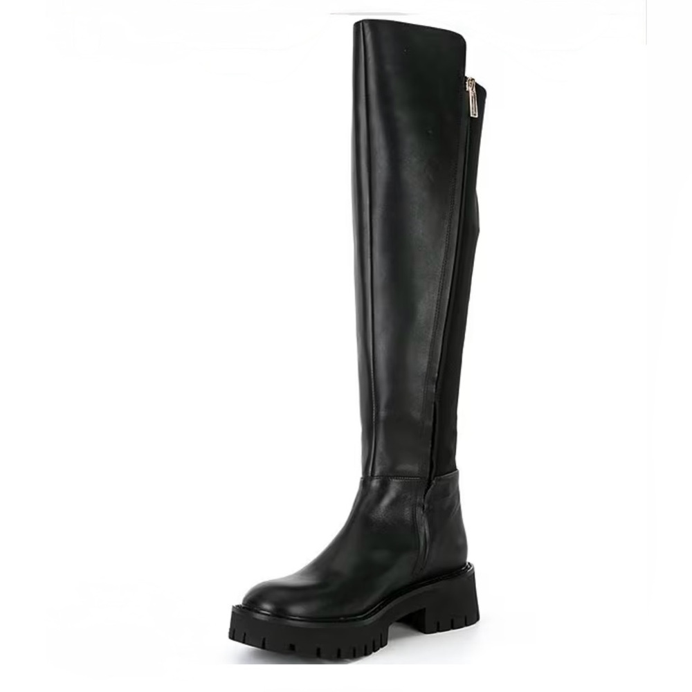 Michael Kors Black Asher Tall leather boots